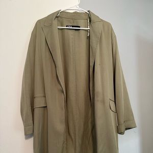 zara lightweight trench